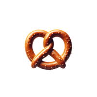 ai genererad isolerat pretzel transparent bakgrund, png formatera, generativ ai