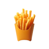 AI generated Isolated french fries Transparent Background, PNG Format, Generative AI