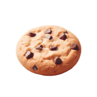 AI generated Isolated chocolate chip cookie Transparent Background, PNG Format, Generative AI