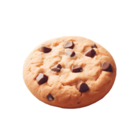 AI generated Isolated chocolate chip cookie Transparent Background, PNG Format, Generative AI