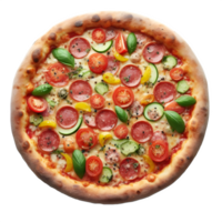 AI generated Isolated Tasty Pizza Transparent Background, PNG Format, Generative AI