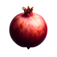 AI generated Isolated pomegranate fruit Transparent Background, PNG Format, Generative AI