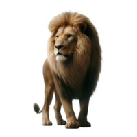 Isolated Lion animal on a transparent background, PNG Format