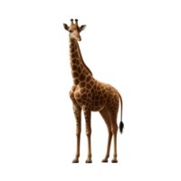 isolato giraffa animale su un' trasparente sfondo, png formato