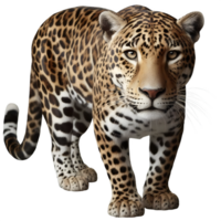 isolado leopardo animal em uma transparente fundo, png formato