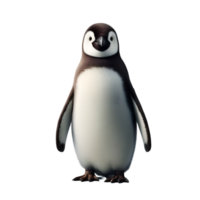 Isolated Penguin bird on a transparent background, PNG Format