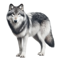 Isolated Wolf animal on a transparent background, PNG Format