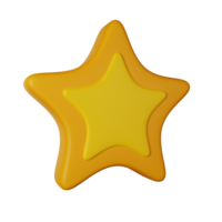 estrella 3d icono ilustración png