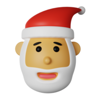 Santa Claus 3D Icon Illustration png