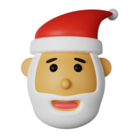 Père Noël claus 3d icône illustration png