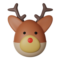 Reindeer 3D Icon Illustration png