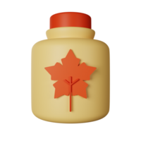 Maple Syrup 3D Icon Illustration png