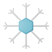 Snowflake 3D Icon Illustration png