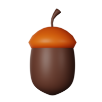 Acorn 3D Icon Illustration png