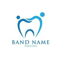 This is dental health care logo vector