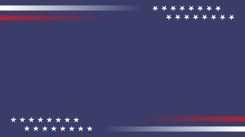 blue american flag vector template background with copy space for text