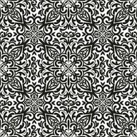 Damask seamless pattern. Royal endless background for wallpaper, fabric, wrapping, textile. Black ornaments on a transparent background vector