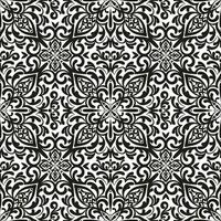 Damask seamless pattern. Royal endless background for wallpaper, fabric, wrapping, textile. Black ornaments on a transparent background vector