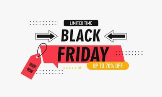 Black friday sale banner vector