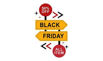 Black friday sale banner vector