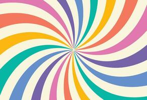 Abstract Rainbow Swirl Background vector illustration