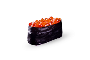 gunkan Sushi avec caviar sur png transparent Contexte