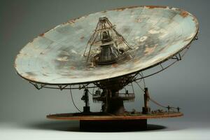 AI generated Imposing Large dish antenna. Generate Ai photo