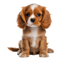 ai généré magnifique chien permanent sur transparent Contexte - ai généré png