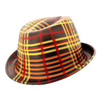 AI generated Stylish Traditional Colorful Hat on Transparent background - Ai Generated png