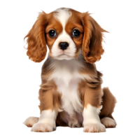 ai généré magnifique chien permanent sur transparent Contexte - ai généré png