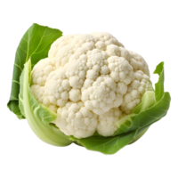 AI generated Cauliflower with Green Leaves on Transparent background - Ai Generated png