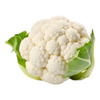 AI generated Cauliflower with Green Leaves on Transparent background - Ai Generated png