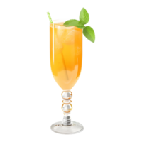 ai gegenereerd koolzuurhoudend mocktail in een glas Aan transparant achtergrond - ai gegenereerd png