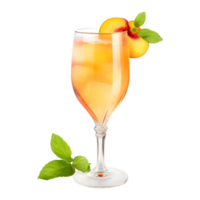 AI generated Fizzy Mocktail in a Glass on Transparent background - Ai Generated png
