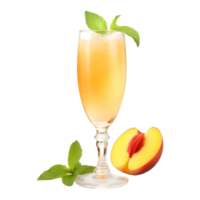 ai gerado efervescente mocktail dentro uma vidro em transparente fundo - ai gerado png