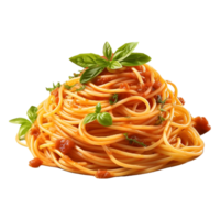 AI generated Cooked Fried Spicy Noodles on Transparent background - Ai Generated png