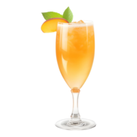 ai gerado efervescente mocktail dentro uma vidro em transparente fundo - ai gerado png