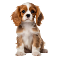 ai généré magnifique chien permanent sur transparent Contexte - ai généré png