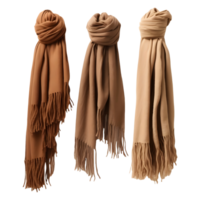 AI generated Woman Solid Color Winter Scarf on Transparent background - Ai Generated png