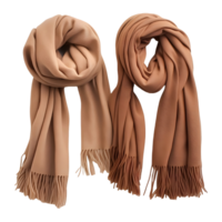 AI generated Woman Solid Color Winter Scarf on Transparent background - Ai Generated png