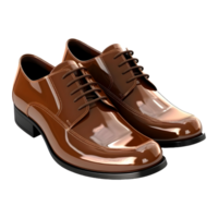 AI generated Man Leather Shoes on Transparent background - Ai Generated png