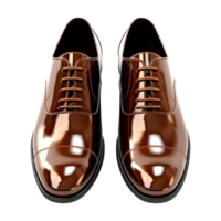 AI generated Man Leather Shoes on Transparent background - Ai Generated png