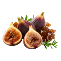 AI generated Fresh Common Figs on Transparent background - Ai Generated png