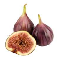 AI generated Fresh Common Figs on Transparent background - Ai Generated png