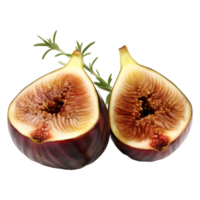 AI generated Fresh Common Figs on Transparent background - Ai Generated png