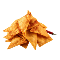 AI generated Crispy Chips with Spices on Transparent background - Ai Generated png