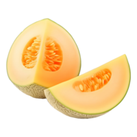 ai généré été fruit miellat sur transparent Contexte - ai généré png