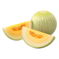 AI generated Summer Fruit Honeydew on Transparent background - Ai Generated png