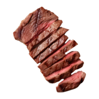 ai generato Manzo crudo carne su trasparente sfondo - ai generato png