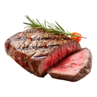 ai genererad nötkött rå kött på transparent bakgrund - ai genererad png